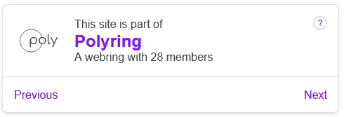 Polyring embed in Light theme
